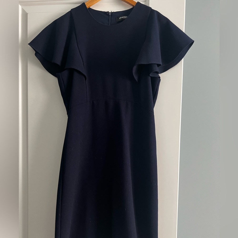 Navy Sharagano Dress